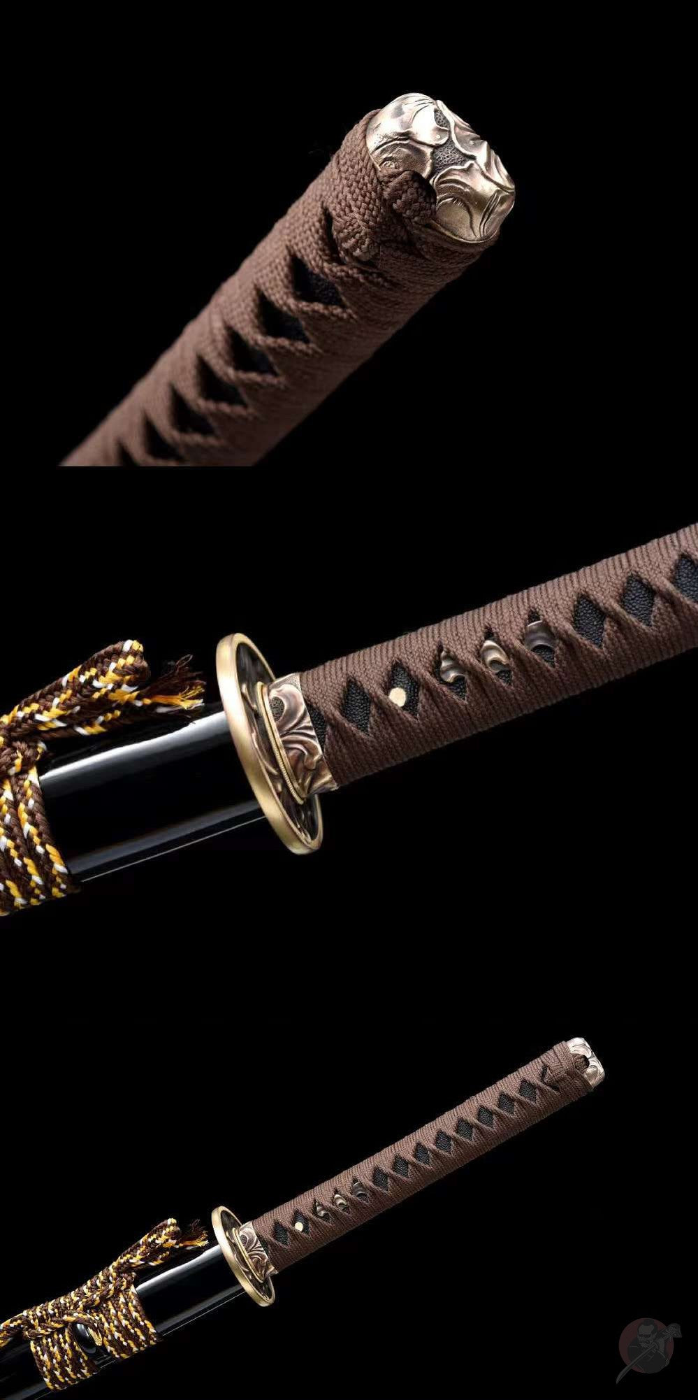 Nobunaga 信長 Katana – Gold Blade, Ebony Saya – view 10