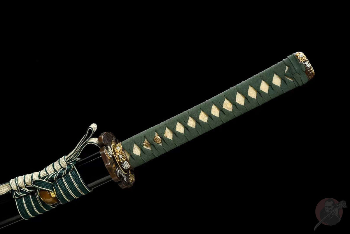 Fukkatsu 復活 Katana – T10 Steel, Floral Copper Tsuba – view 9
