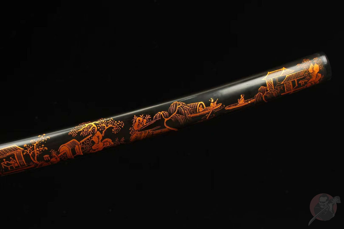Edo 江戸 Katana – T10 Steel, Hitatsura Hamon – view 10