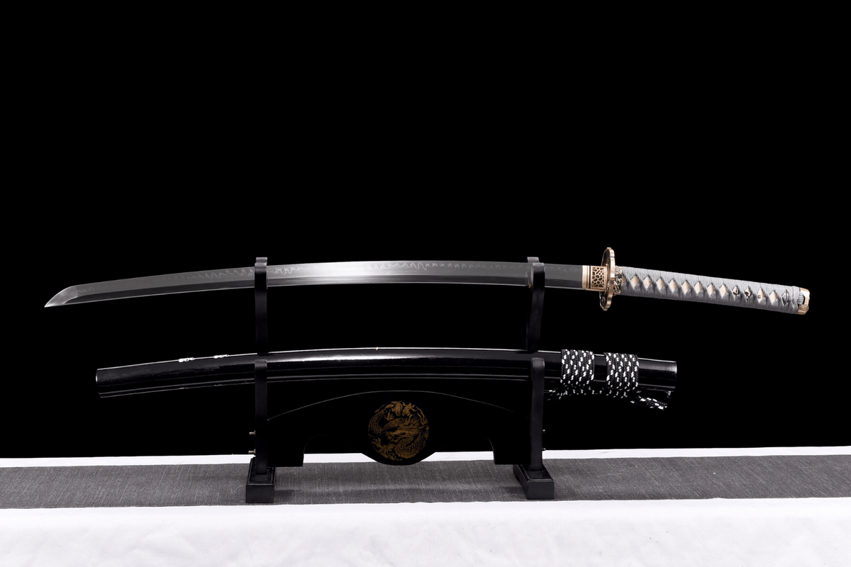 Nami 波 Katana, T10 Steel with Hamon – view 1