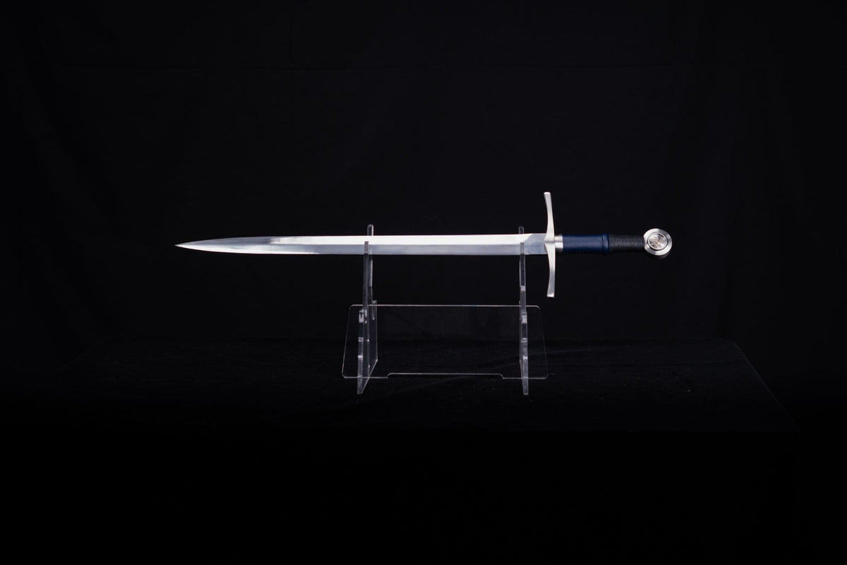 Lion Azur Medieval-Style Sword (Espadon) – Spring Steel – view 1