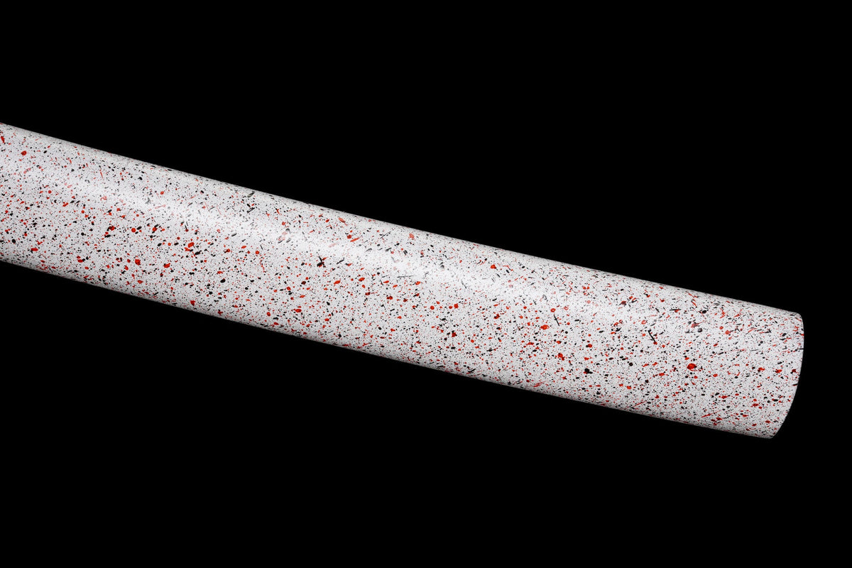 Katana Hanami 花見 – T10 Steel, Snow-white Sakura Saya – view 14