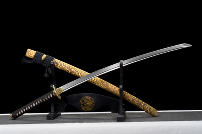 Nara 楢 Katana, T10 Steel with Hamon and Bo-hi – view 3