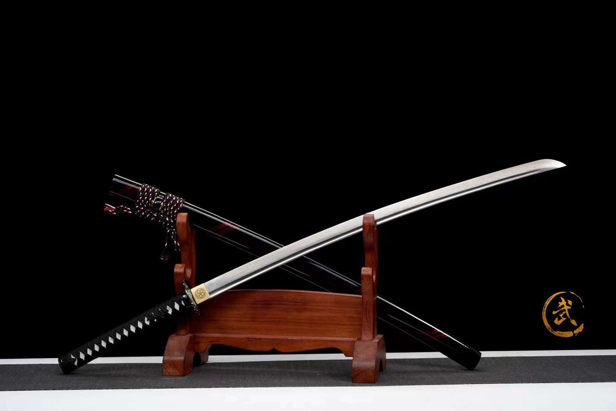 Oni 鬼 Katana, Damascus Steel – view 4