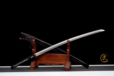 Oni 鬼 Katana, Damascus Steel – view 4