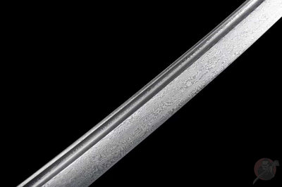 Oni 鬼 Katana, Damascus Steel – view 6