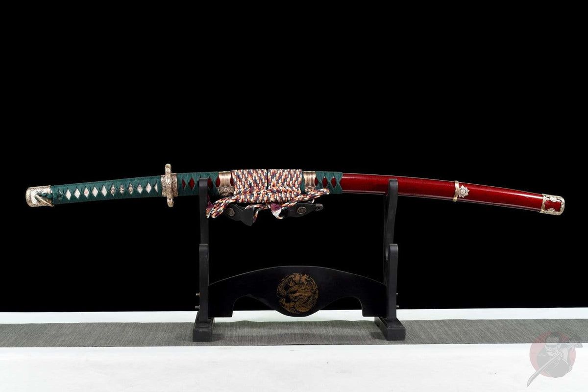 Genki 元気 Katana, T10 Steel, Tachi-Style Mount – view 2