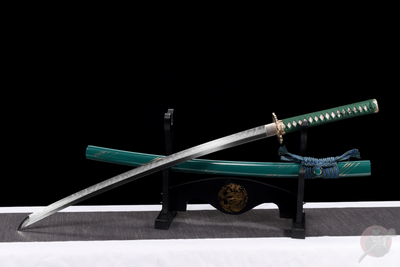 Emerarudo エメラルド Katana, T10 Steel, Claw Hamon – view 2