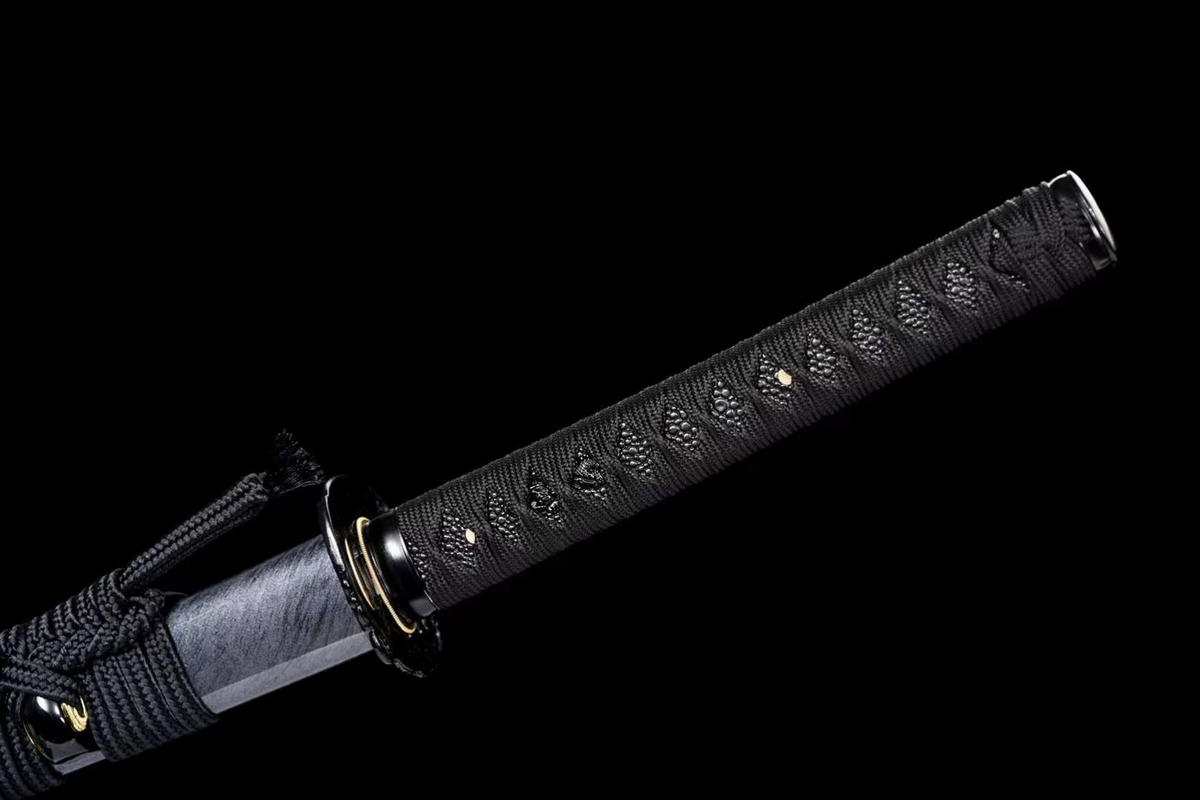 Katana Kage 影 – Blackened Manganese Steel Blade – view 8
