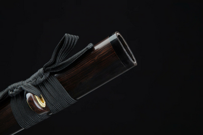 Numachi 沼地 Katana — Damascus Steel, Ebony Saya – view 3