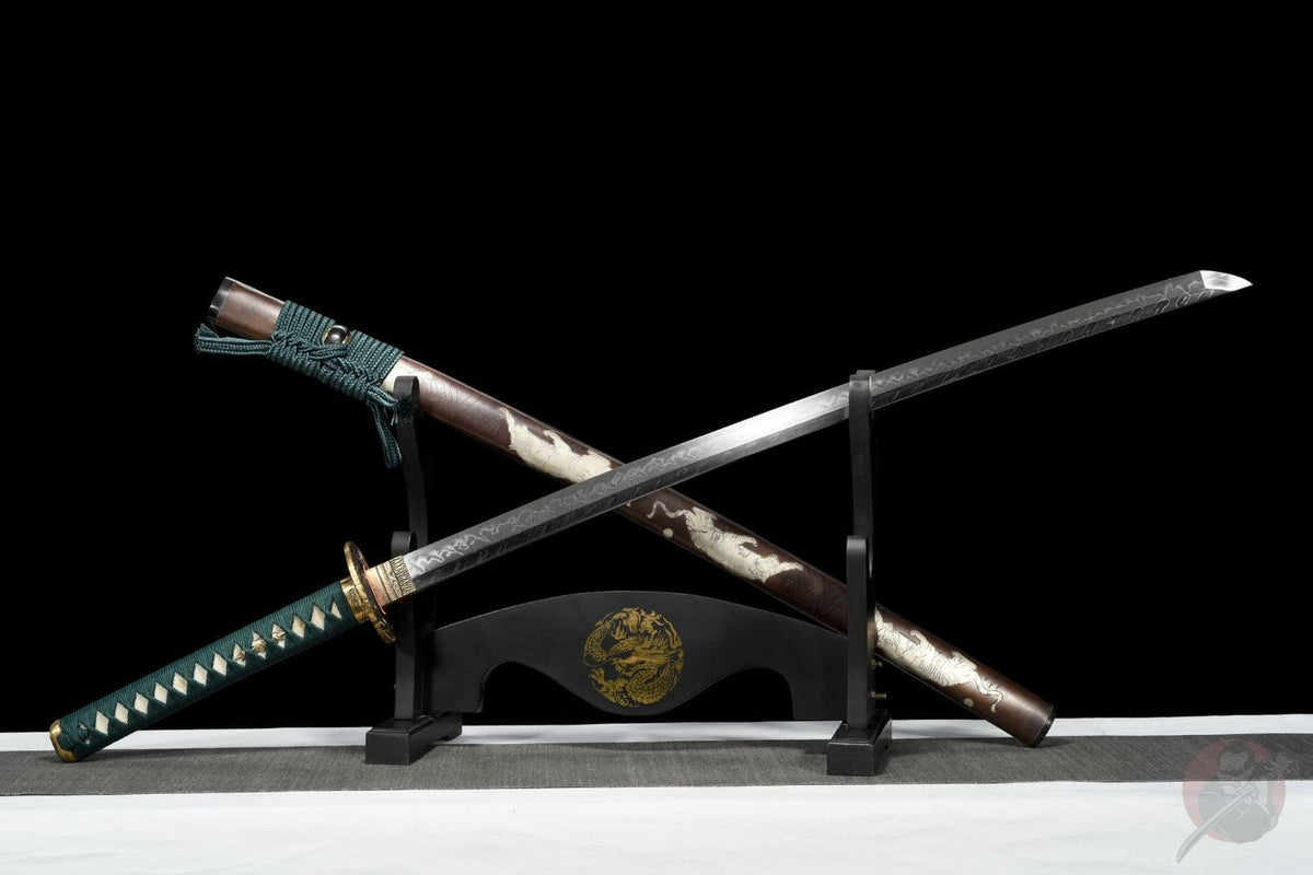 Tora 虎 Katana — T10 Steel, Flame Hamon, Tiger Tsuba – view 5