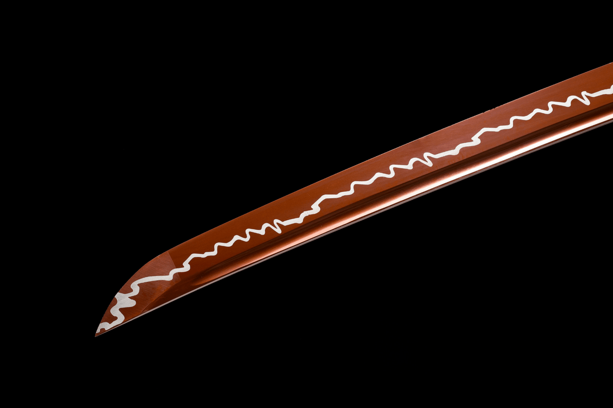Dairiseki 大理石 Katana, Red Manganese Steel – view 14