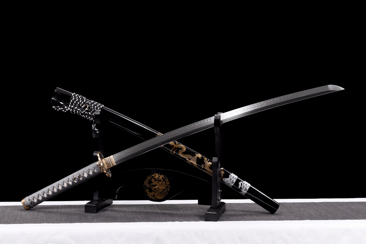 Nami 波 Katana, T10 Steel with Hamon – view 3