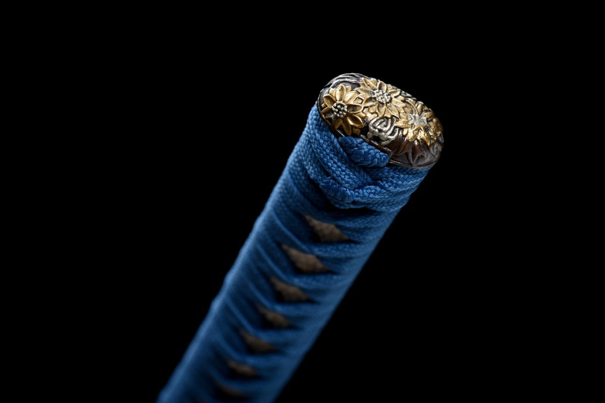 Kujaku 孔雀 Katana – T10 Steel, Clove Hamon, Peacock Saya – view 17