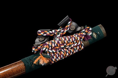 Toyotomi 豊臣氏 Katana – T10 Steel, Hamon & Bo-hi, Clan Motif Saya – view 6