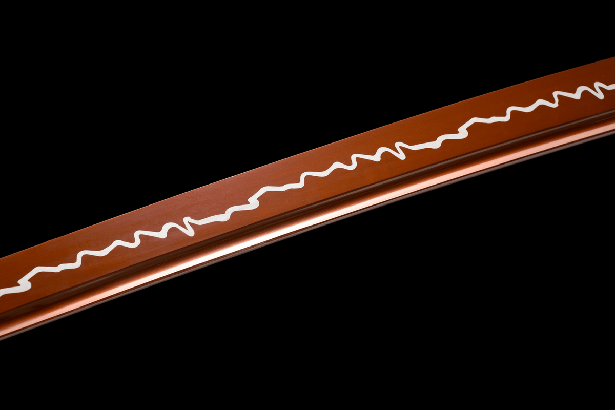 Dairiseki 大理石 Katana, Red Manganese Steel – view 15