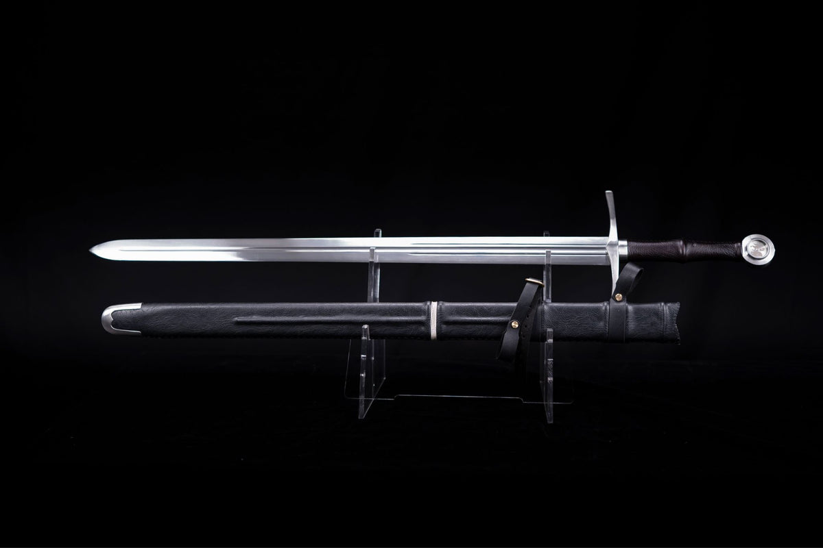 Croc d'Ombre (Shadow Fang) Hand-and-a-Half Sword – 5160 Steel – view 1