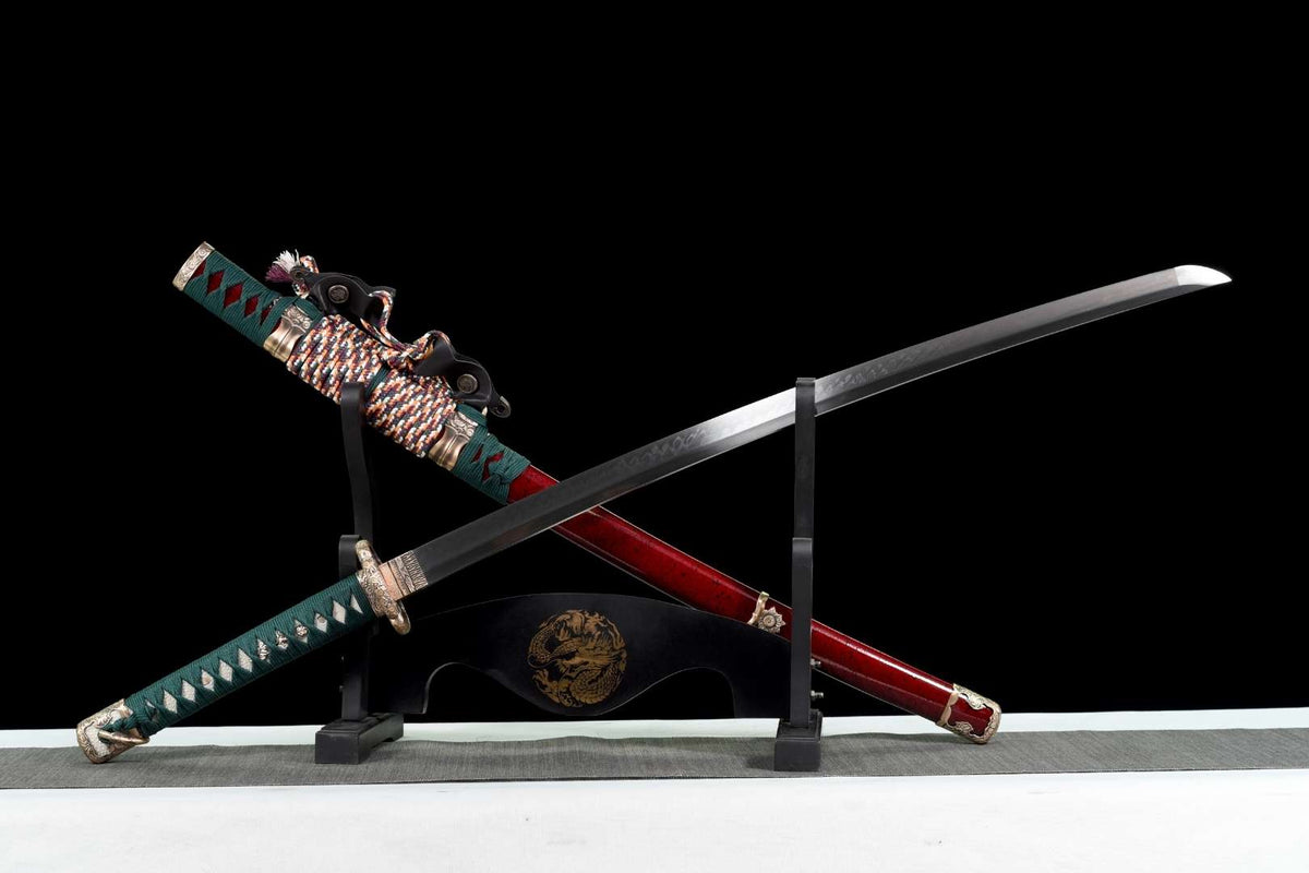 Genki 元気 Katana, T10 Steel, Tachi-Style Mount – view 4