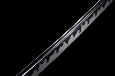 Katana Kage 影 – Blackened Manganese Steel Blade – view 7