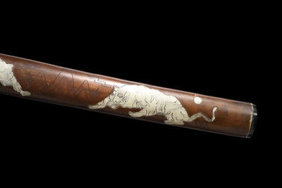 Tora 虎 Katana — T10 Steel, Flame Hamon, Tiger Tsuba – view 13