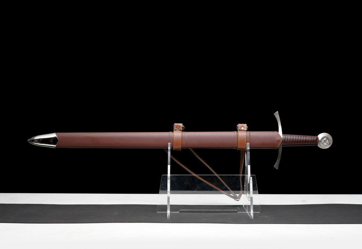 Iron Crown Longsword – Knightly Arming Sword – view 1