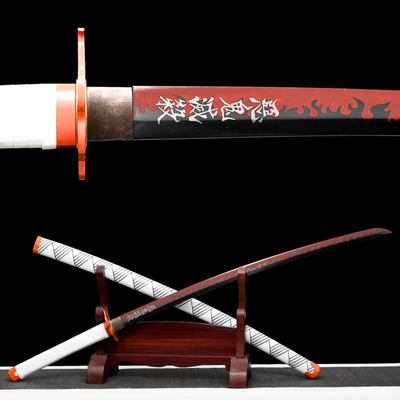 Rengoku Katana – Demon Slayer-Inspired Replica, 1060 Steel – view 1