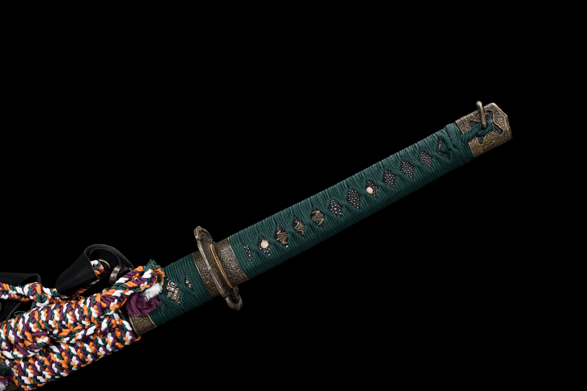Toyotomi 豊臣氏 Katana – T10 Steel, Hamon & Bo-hi, Clan Motif Saya – view 7