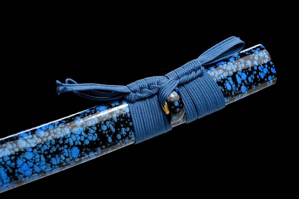 Chie 知恵 Katana – Blue Blade, Manganese Steel, Blue Saya – view 8