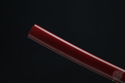 Aka 赤 Katana – T10 Steel, Red Ebony Saya – view 11