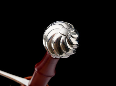 Crimson Lion Longsword — Damascus Steel, Crimson Scabbard – view 19