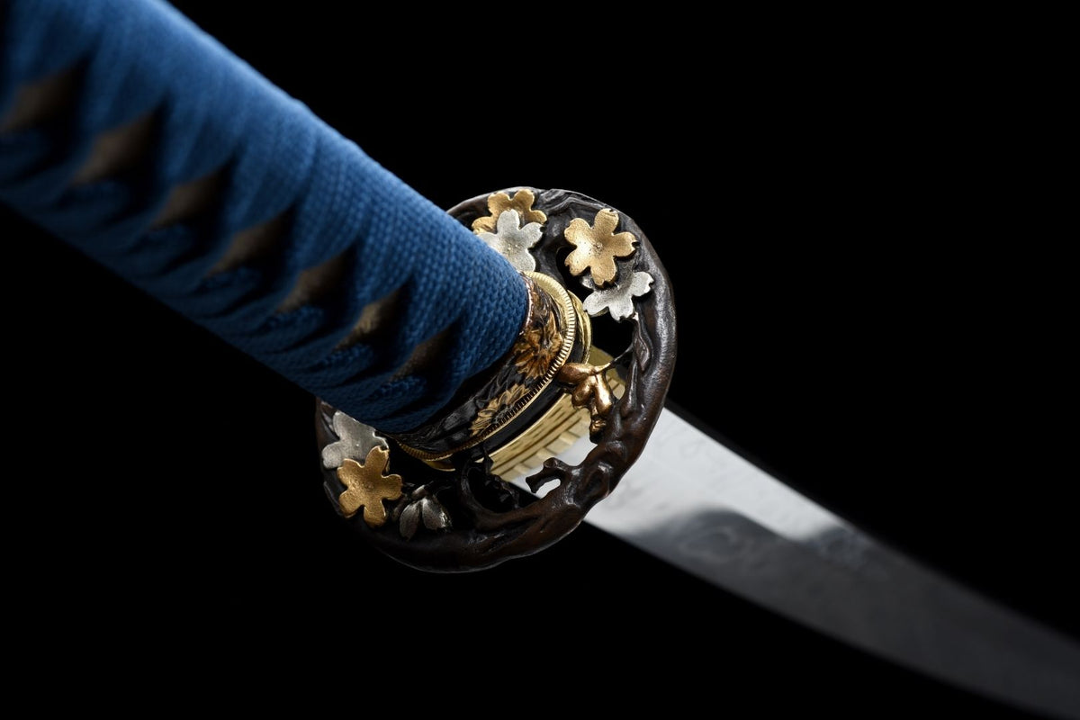 Kujaku 孔雀 Katana – T10 Steel, Clove Hamon, Peacock Saya – view 8
