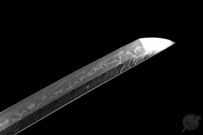 Tora 虎 Katana — T10 Steel, Flame Hamon, Tiger Tsuba – view 2