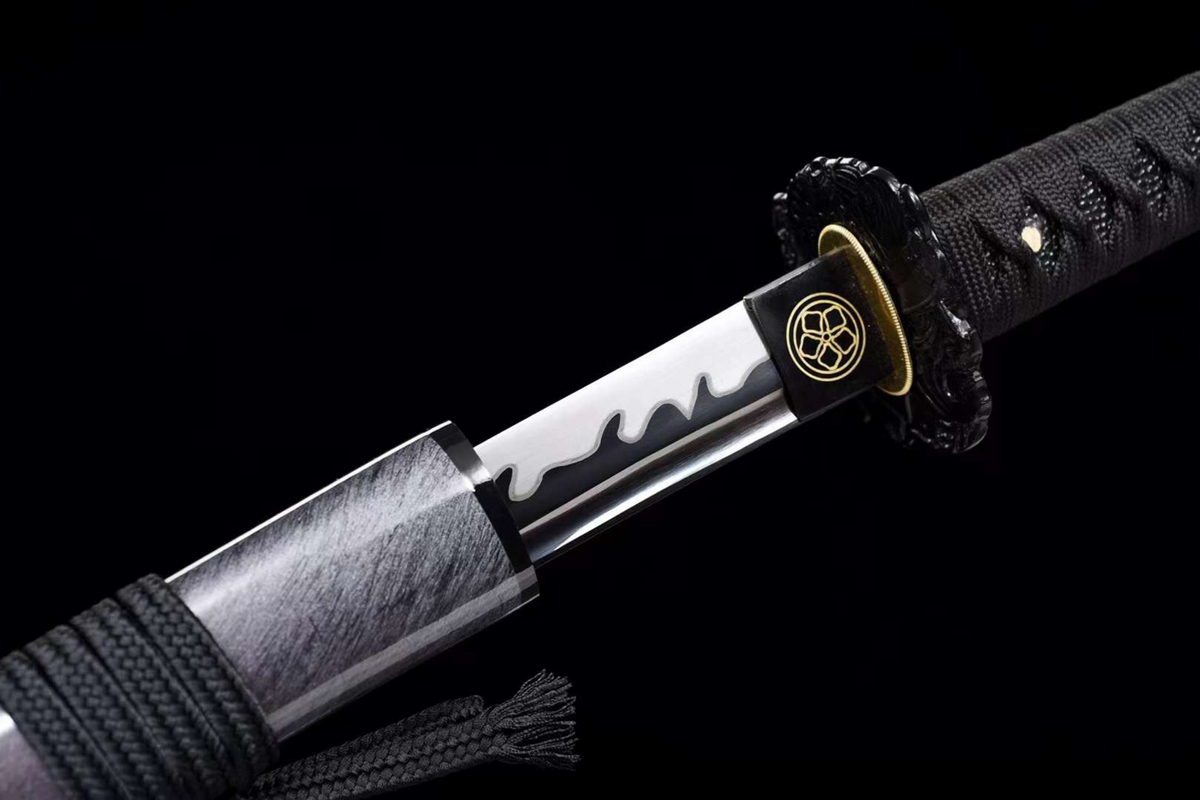 Katana Kage 影 – Blackened Manganese Steel Blade – view 5