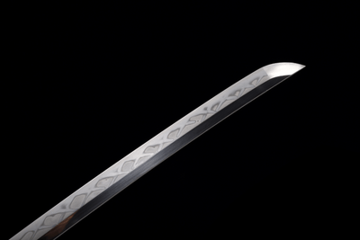 Yonaguni 与那国 Katana — T10 Steel, Light Blue Saya – view 13