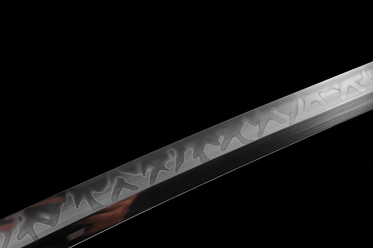 Emerarudo エメラルド Katana, T10 Steel, Claw Hamon – view 12