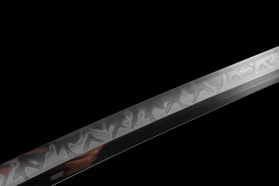 Emerarudo エメラルド Katana, T10 Steel, Claw Hamon – view 12