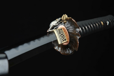 Numachi 沼地 Katana — Damascus Steel, Ebony Saya – view 10