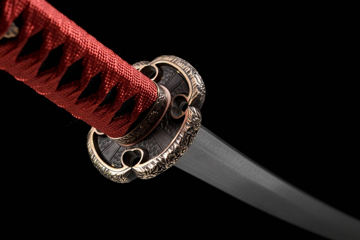 Hideyoshi 秀吉 Katana – Damascus Steel, Toyotomi Saya – view 10