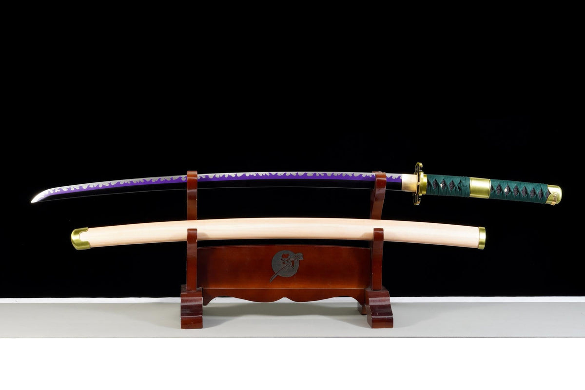 Shodai Kisetsu Katana – Anime-inspired, Purple 1065 Steel – view 1