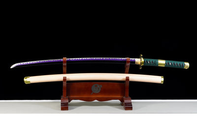 Shodai Kisetsu Katana – Anime-inspired, Purple 1065 Steel – view 1