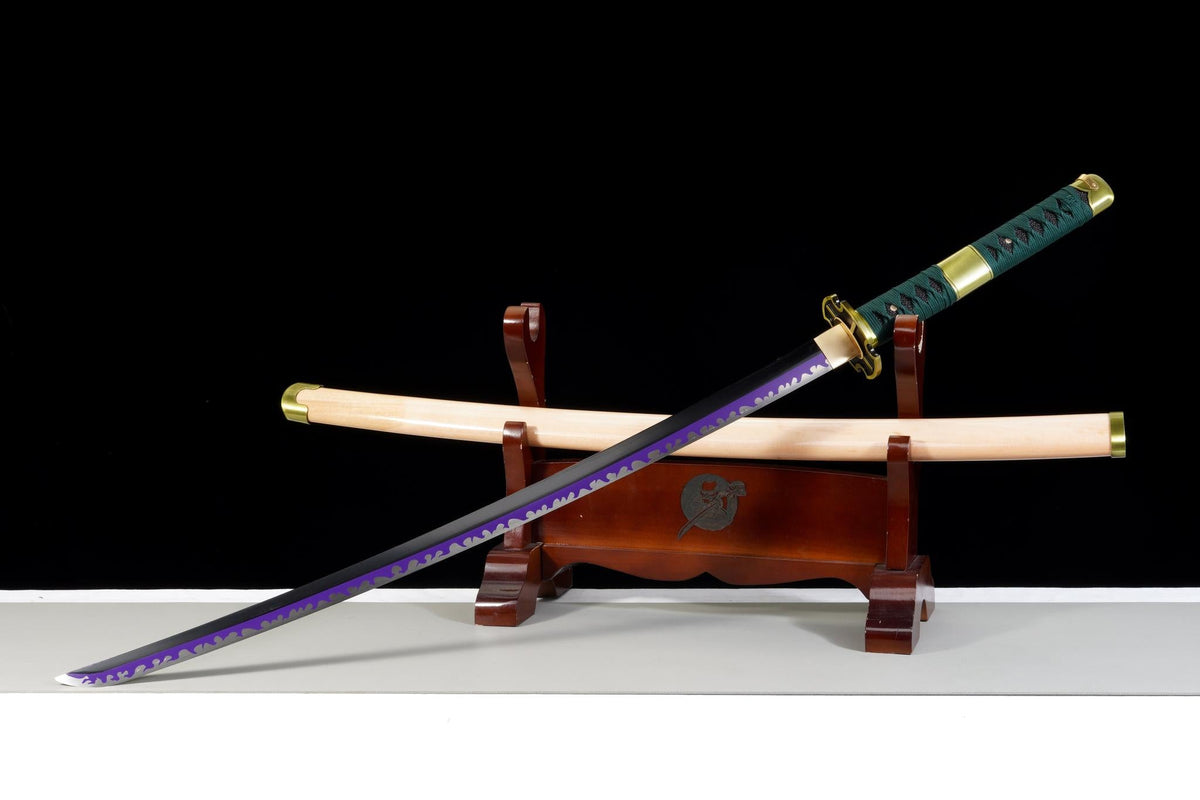 Shodai Kisetsu Katana – Anime-inspired, Purple 1065 Steel – view 4