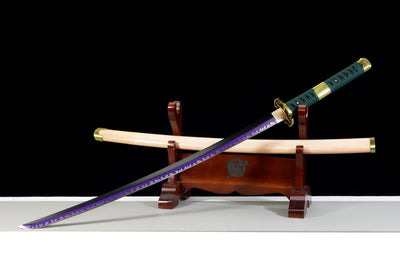 Shodai Kisetsu Katana – Anime-inspired, Purple 1065 Steel – view 4