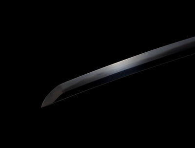 Kohaku Katana 琥珀 – Tamahagane Steel, Amber Landscape Saya – view 5