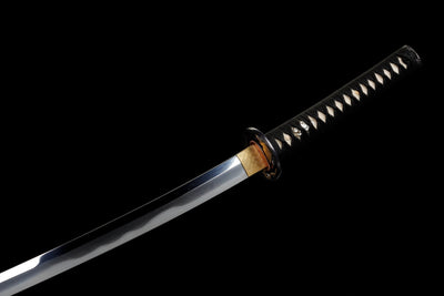 Kohaku Katana 琥珀 – Tamahagane Steel, Amber Landscape Saya – view 17