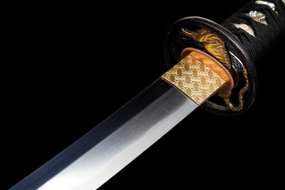 Kohaku Katana 琥珀 – Tamahagane Steel, Amber Landscape Saya – view 19