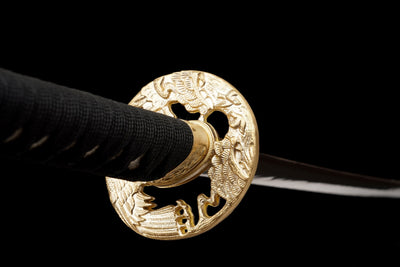 Akagane 赤銅 Katana — Copper-Rose Damascus Steel – view 15