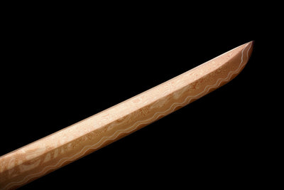 Akagane 赤銅 Katana — Copper-Rose Damascus Steel – view 19