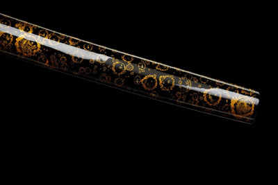 Akagane 赤銅 Katana — Copper-Rose Damascus Steel – view 8