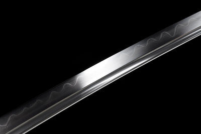 Kurenai no Kaze 紅の風刀 Katana – Crimson Wind, Hand-Forged Damascus – view 9