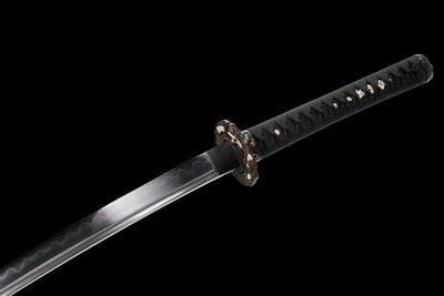 Kurenai no Kaze 紅の風刀 Katana – Crimson Wind, Hand-Forged Damascus – view 12